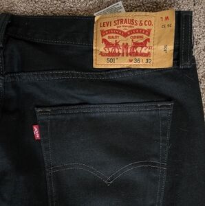Levi's Men's Dark Black Denim Jeans